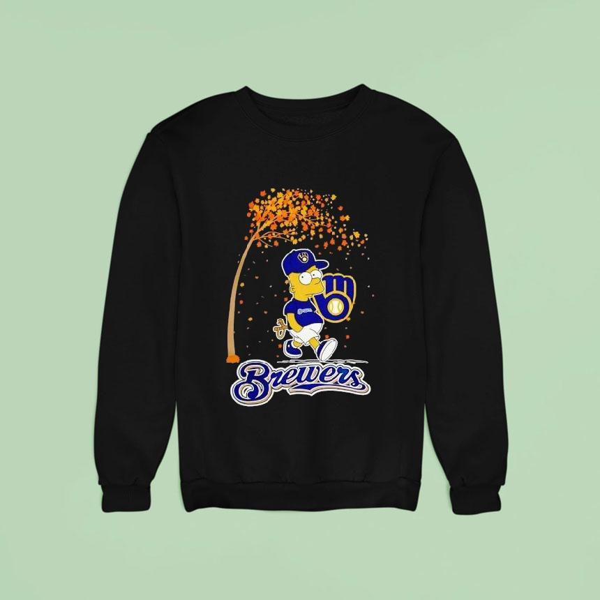 Bart X Milwaukee Brewers Baseball Thanksgiving Sweatshirt Bart X Milwaukee Brewers Baseball Thanksgiving Sweatshirt