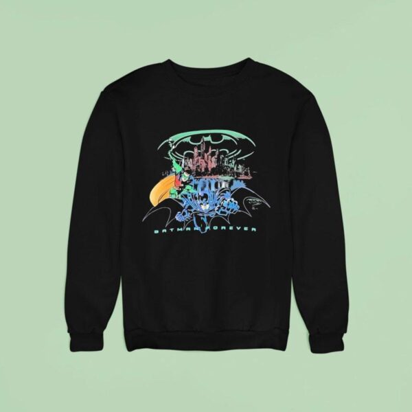 Batman Forever Batman Robin With Other Characters Sweatshirt