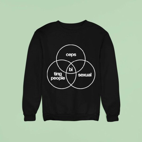 Bi Ceps Ting People Sexual Venn Diagram Sweatshirt