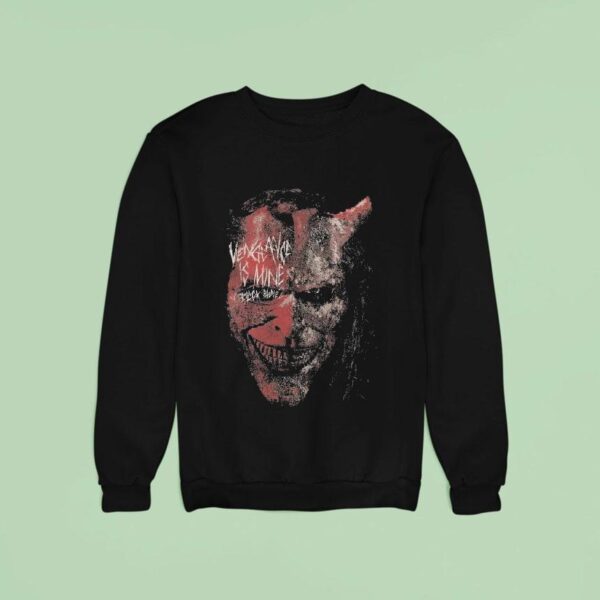 Black Phone Vengeance Is Mine Mask Sweatshirt