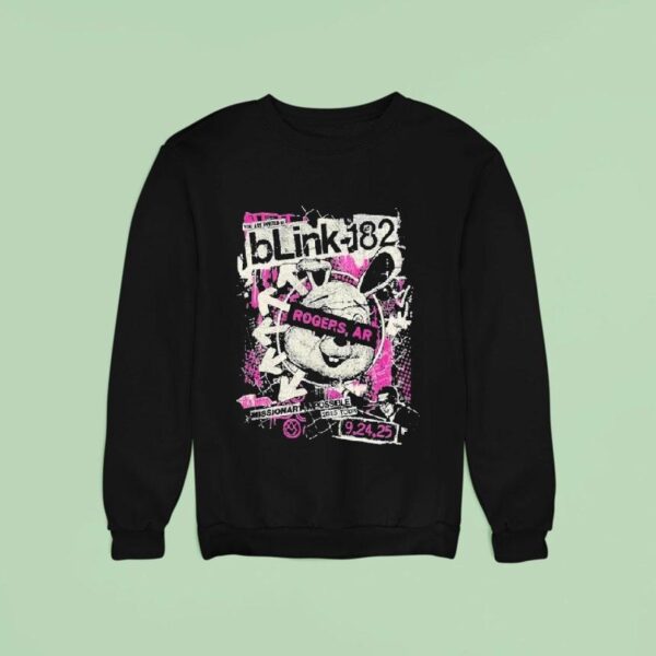 Blink Missionary Impossible Tour September In Rogers Ar Bunny Sweatshirt