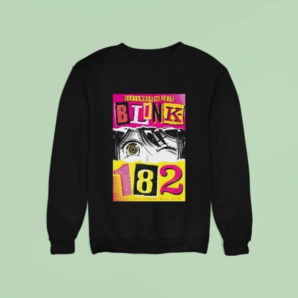 Blink Sep Riverbend Music Center Cincinnati Oh Anime Eyes Sweatshirt