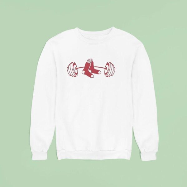 Boston Red Sox Weight Lifting Logo Sweatshirt