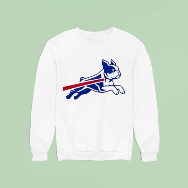 Boston Terrier Buffalo Bills Football Parody Logo Sweatshirt