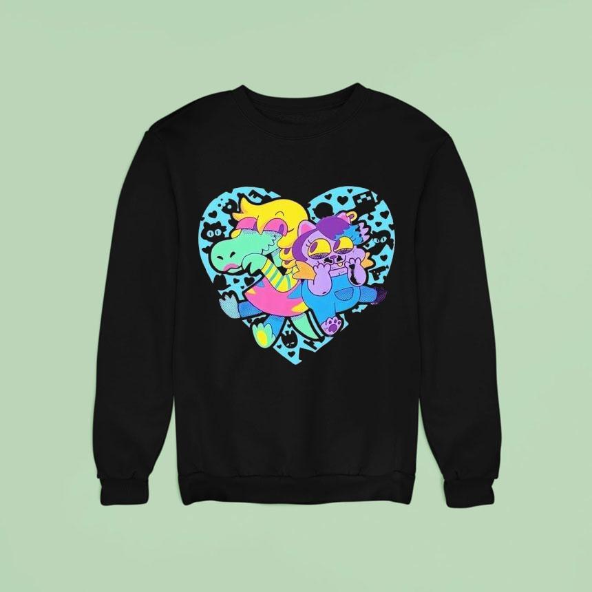 Bratty And Catty Cartoon Sweatshirt Bratty And Catty Cartoon Sweatshirt