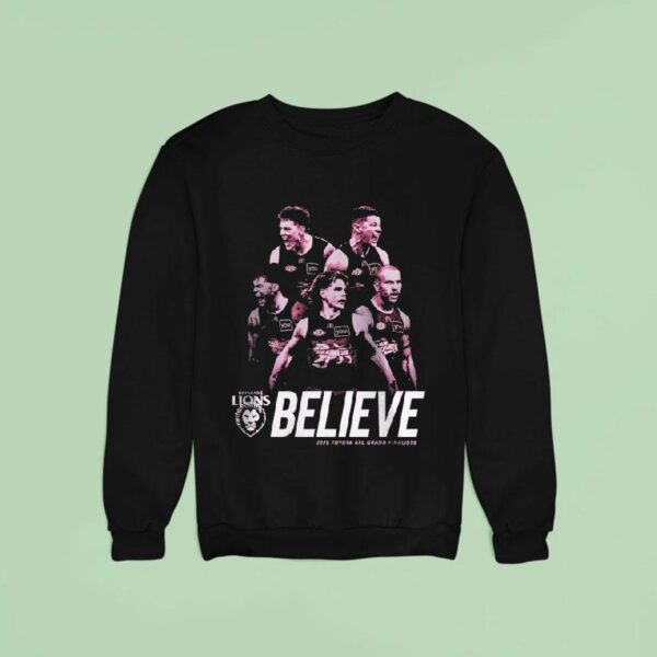 Brisbane Lions Believe Toyota Afl Grand Finalists Sweatshirt