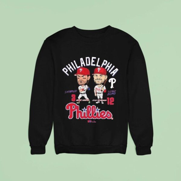 Bryce Harper And Kyle Schwarber Philadelphia Phillies Player Duo Caricature Sweatshirt