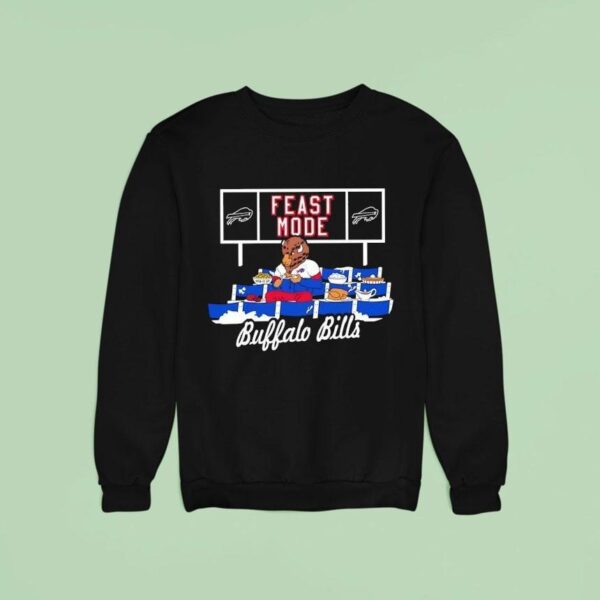 Buffalo Bills Football Mascot Eating Feast Mode Sweatshirt
