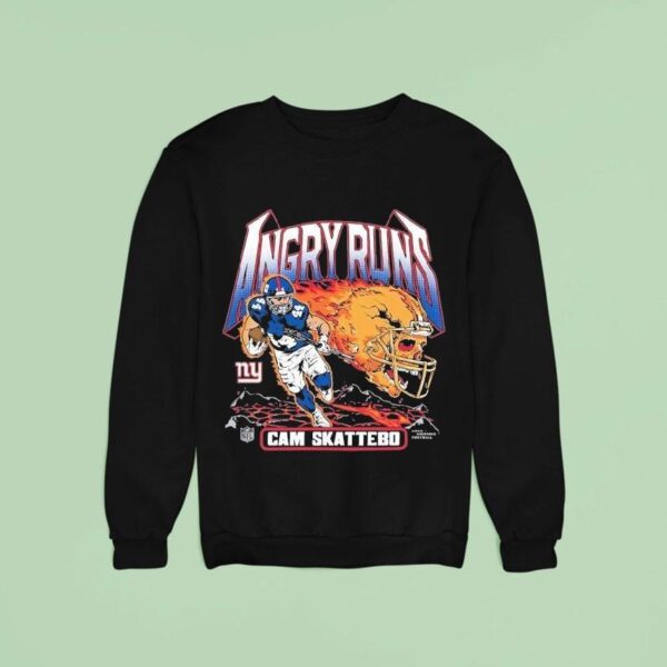 Cam Skattebo New York Giants Angry Runs Player Sweatshirt