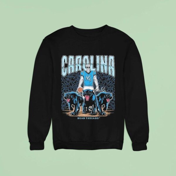 Carolina Panthers Dead Threads Skeleton Sweatshirt