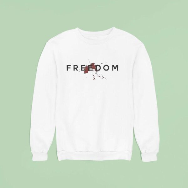 Charlie Kirk Freedom Blood Sweatshirt