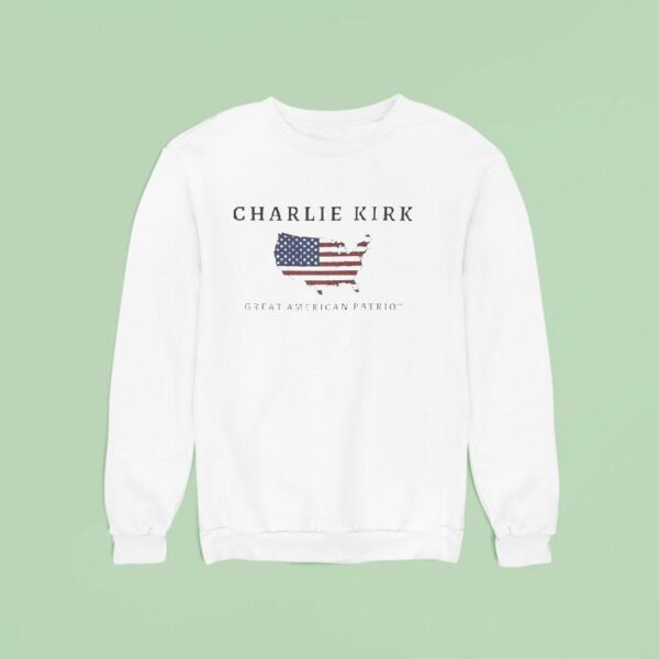 Charlie Kirk Great American Patriot United State Map Sweatshirt