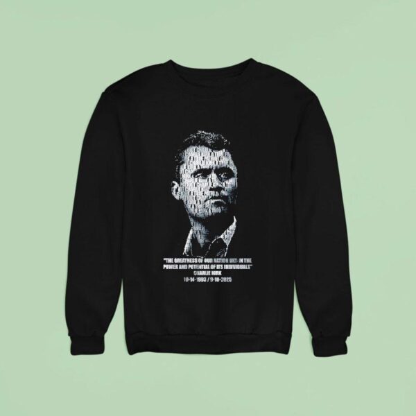 Charlie Kirk Memorial Freedom Sweatshirt