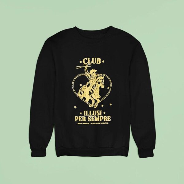 Chiara Ferragni X Rivoluzione Romantica Club Illusi Per Sempre Cowboy Sweatshirt