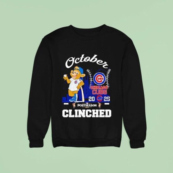 Chicago Cubs October Clinched Post Season Sweatshirt