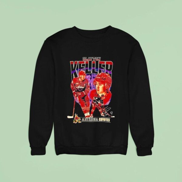 Clayton Keller Arizona Coyotes Hockey Signature Vintage Sweatshirt