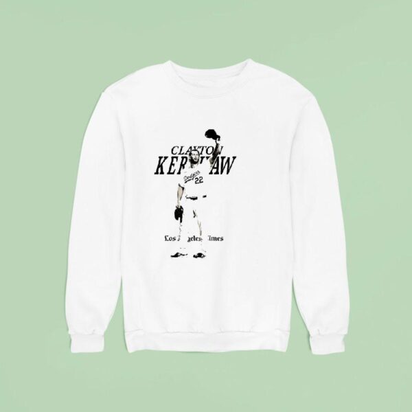 Clayton Kershaw Los Angeles Dodgers Baseball Portrai Sweatshirt
