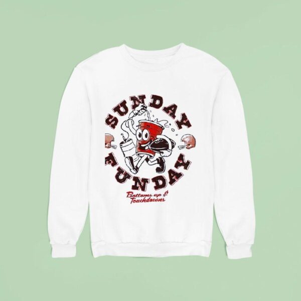 Cleveland Browns Sunday Funday Bottoms Up And Touchdowns Sweatshirt