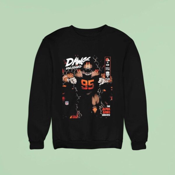 Cleveland Browns X Green Bay Packers Dawgs Unleashed The Alpha Dawg Arrives September Sweatshirt