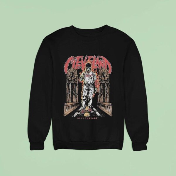 Cleveland Guardians Dead Threads Skeleton Sweatshirt