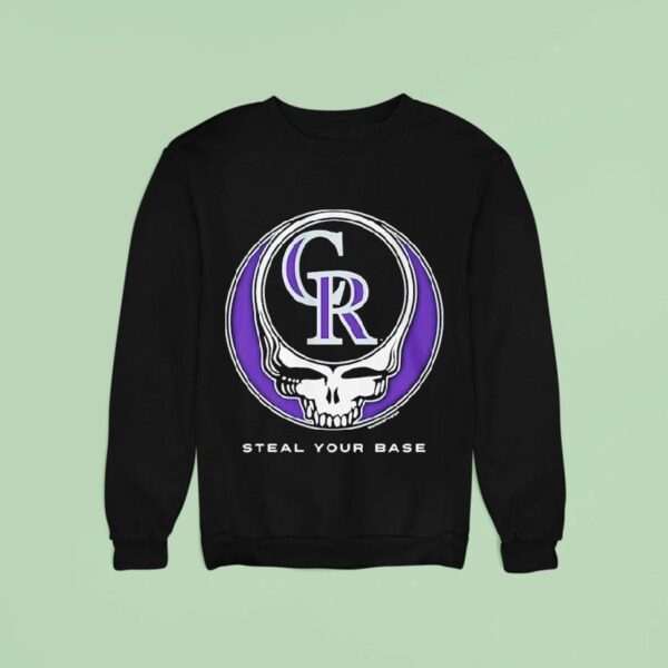 Colorado Rockies Grateful Dead Steal Your Base Sweatshirt