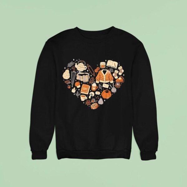 Cozy Autumn Hear Sweatshirt