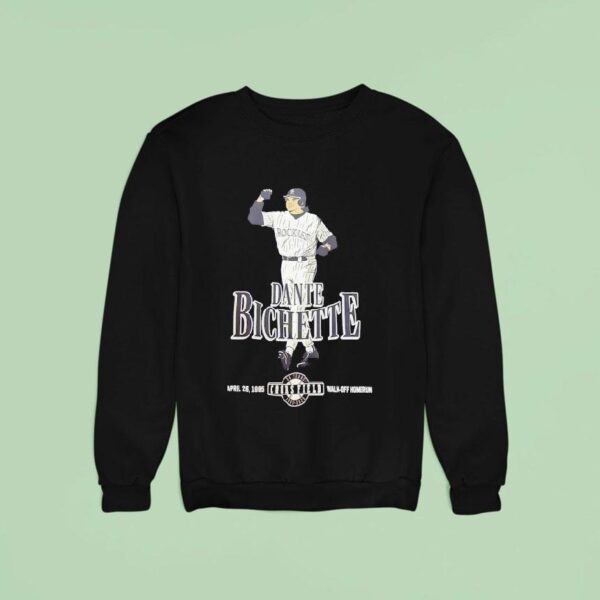 Dante Bichette Colorado Rockies Years Coors Field Walk Off Homerun Sweatshirt