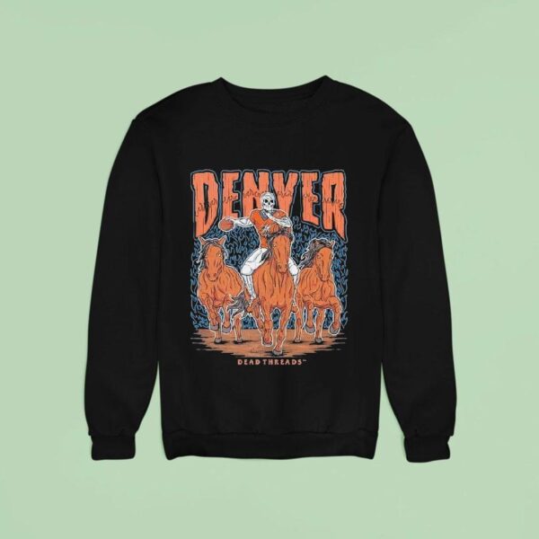 Denver Broncos Dead Threads Skeleton Sweatshirt