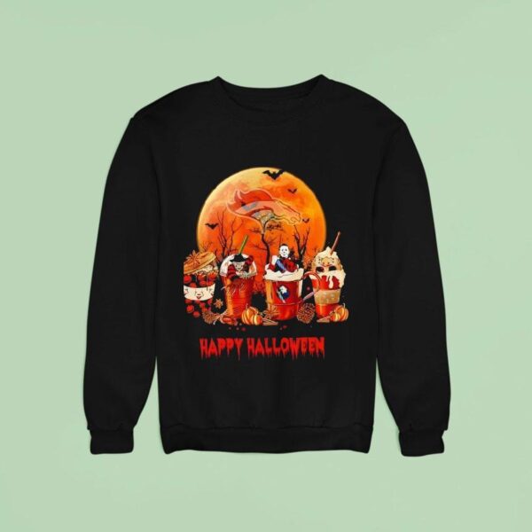 Denver Broncos Happy Halloween Coffee Sweatshirt