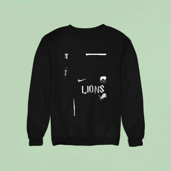 Detroit Lions X Hp Hogwarts Logo Sweatshirt