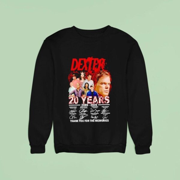 Dexter Years Thank You For The Memories Signatures Sweatshirt