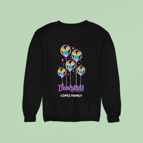 Disneyland Resort Mickey Mouse Lopez Family Balloon Sweatshirt