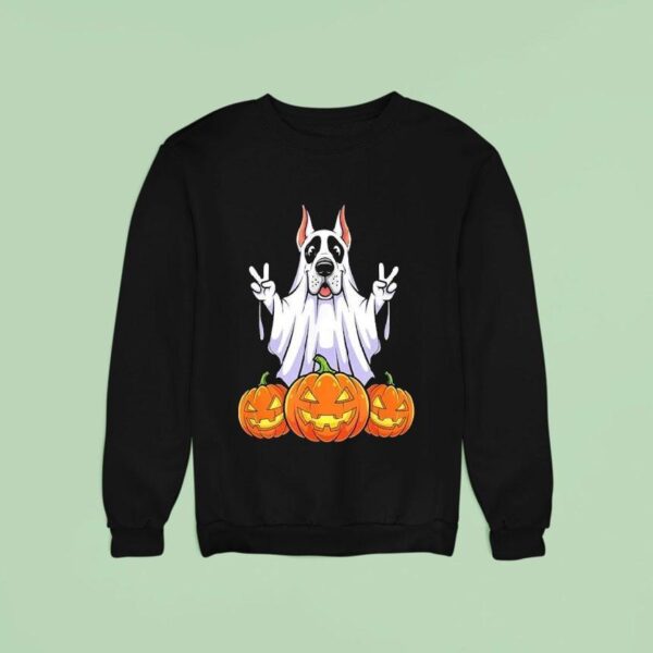 Dog Ghost Pumpkin Halloween Sweatshirt