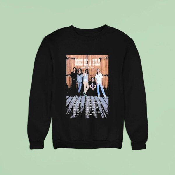 Dogs In A Pile Winter Tour Dates Sweatshirt