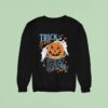 Dude Perfect Trick Shot Or Treat Pumpkin Skeleton Hands Halloween Sweatshirt