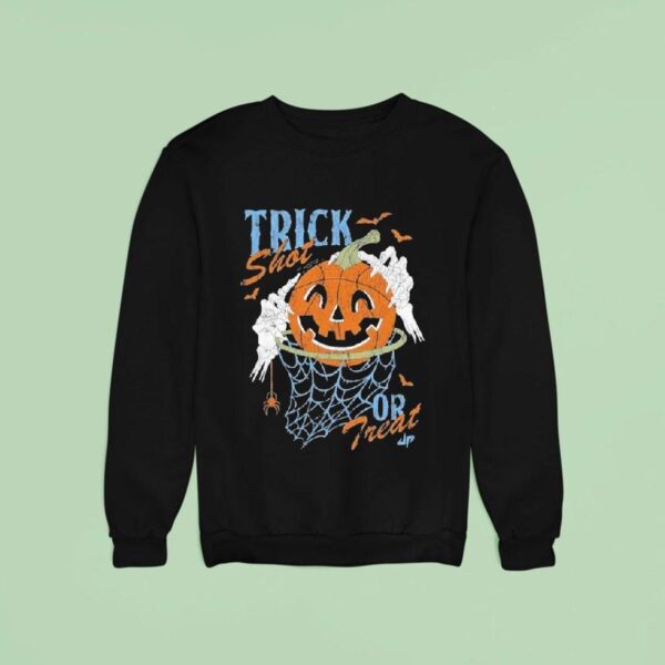 Dude Perfect Trick Shot Or Treat Pumpkin Skeleton Hands Halloween Sweatshirt