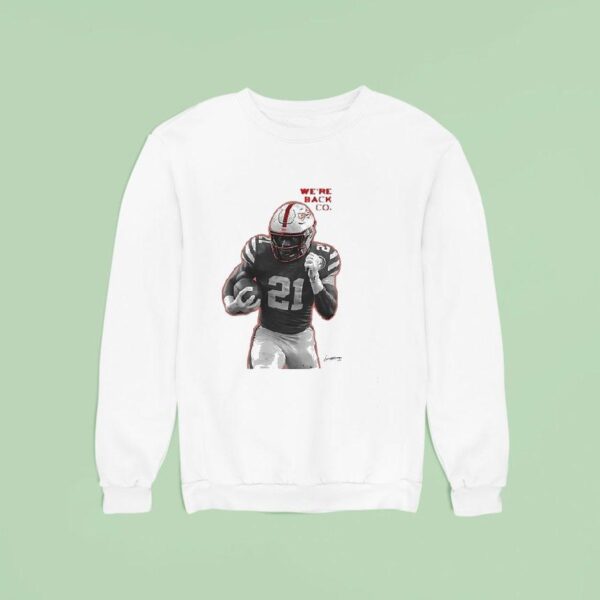 Emmett Johnson We Re Back Co Nebraska Cornhuskers Football Sweatshirt