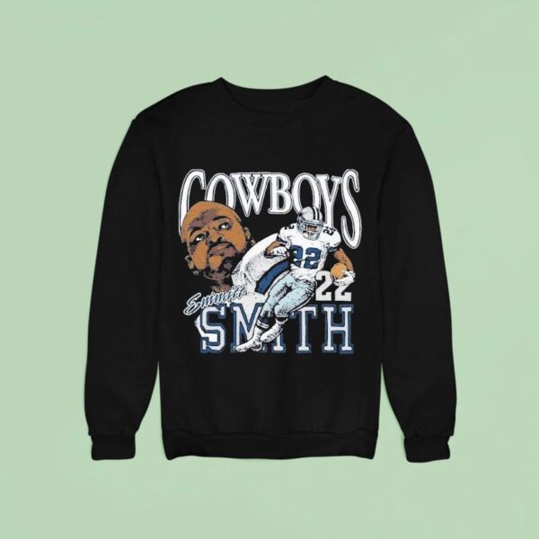 Emmitt Smith Dallas Cowboys Retired Player Caricature Sweatshirt