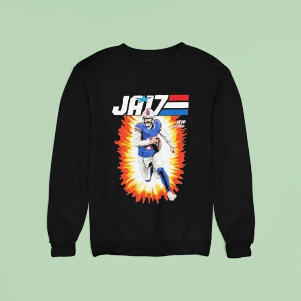 Eric Wood Josh Allen Ja Velven Plush Quarter Back Sweatshirt