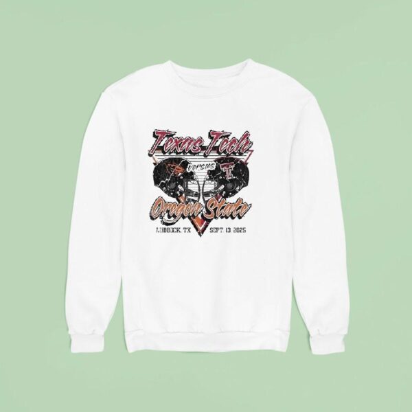 Gameday Showdown Texas Tech Red Raiders Vs Oregon State Beavers Football Sweatshirt