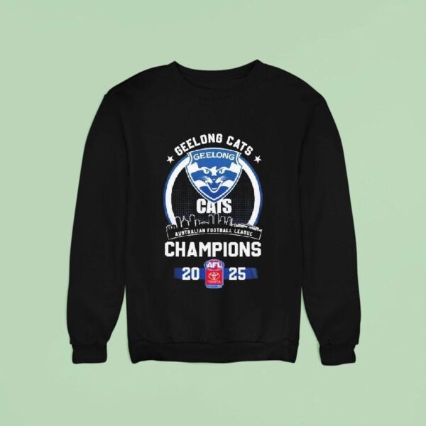 Geelong Cats Afl Champions Toyota Sweatshirt