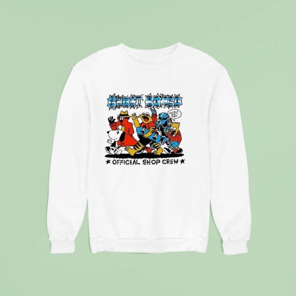 Ghost Bondgo Show Crew Cartoon Characters Sweatshirt