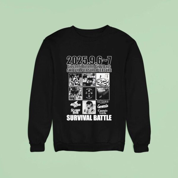 Giovanni Autumn Gig Days Shibuya Pleasure Pleasure Survival Battle Sweatshirt