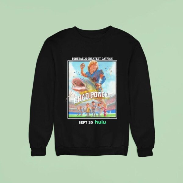 Glen Powell Is Chad Powers Football S Greatest Catfish Sweatshirt
