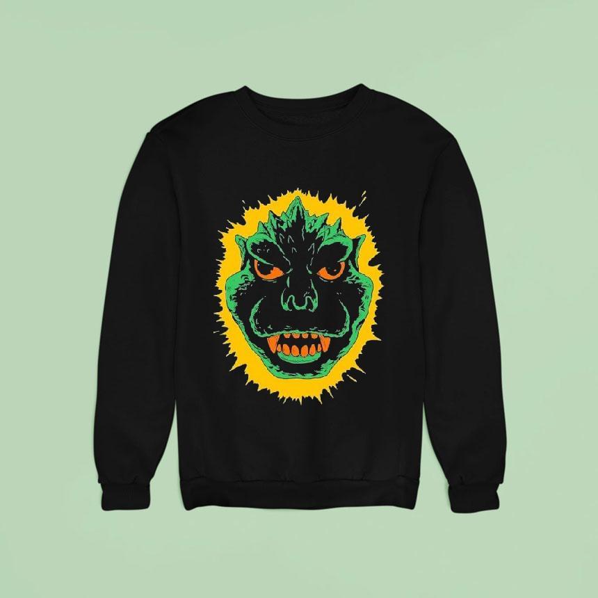 Godzilla Halloween Head Sweatshirt Godzilla Halloween Head Sweatshirt