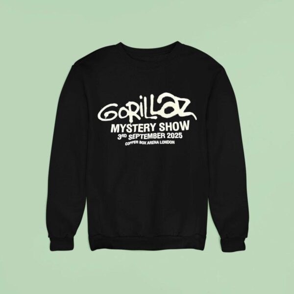 Gorillaz Mystery Show Rd September Copper Box Arena London Sweatshirt