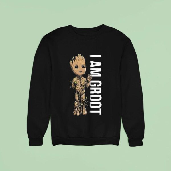 Guardians Of The Galaxy Baby Groot I Am Groot Portrai Sweatshirt