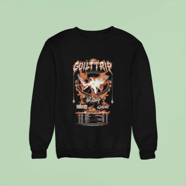 Guilt Trip Europe Tour Dates Flames Sweatshirt