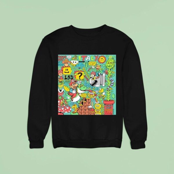 Happy Th Super Mario Bros Sweatshirt