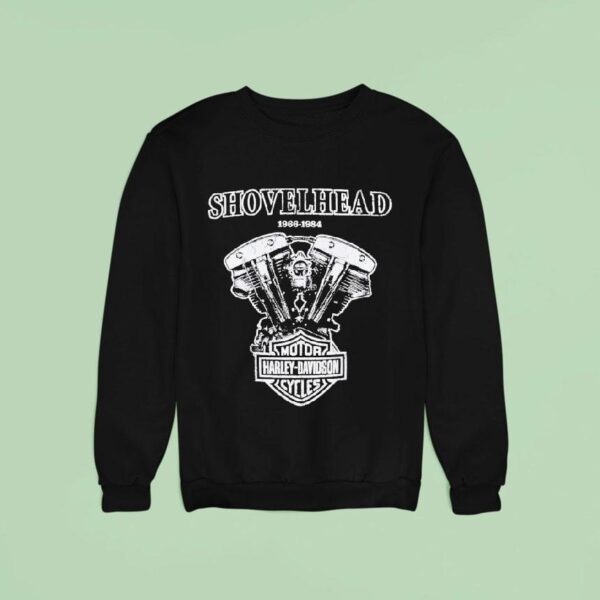 Harley Davidson Shovelhead Engine Motor Cycles Sweatshirt